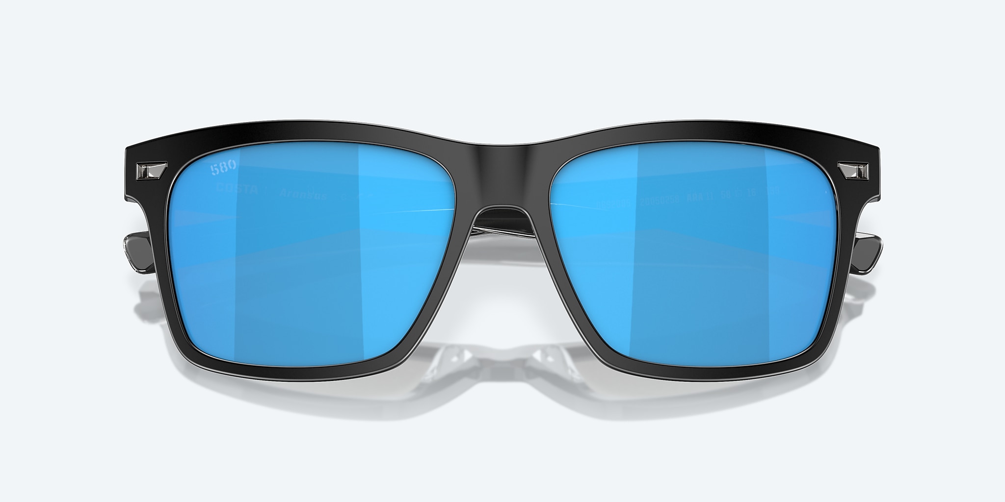 Aransas Polarized Sunglasses in Blue Mirror