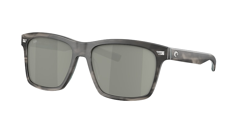 Aransas Polarized Sunglasses in Gray Silver Mirror