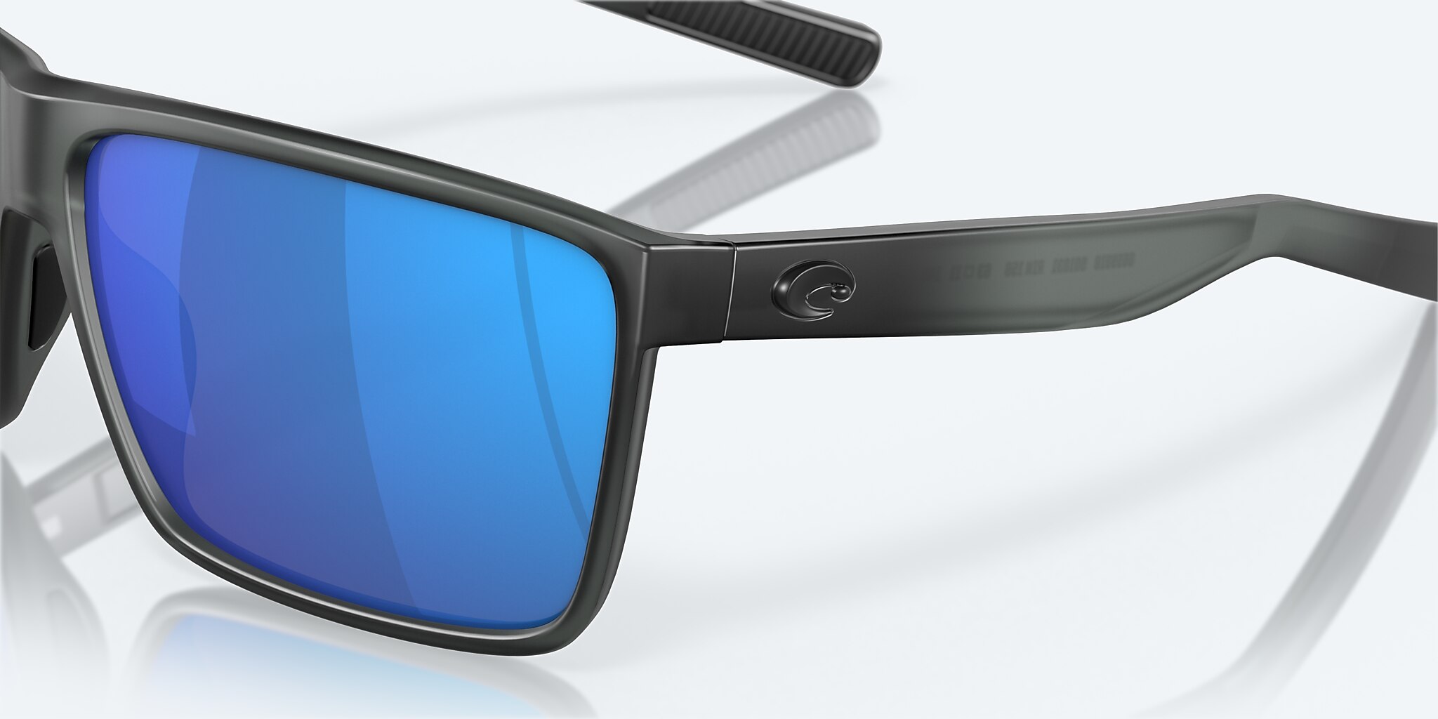 Costa Del Mar Rincon Sunglasses Matte Smoke Crystal / Blue Mirror 580G