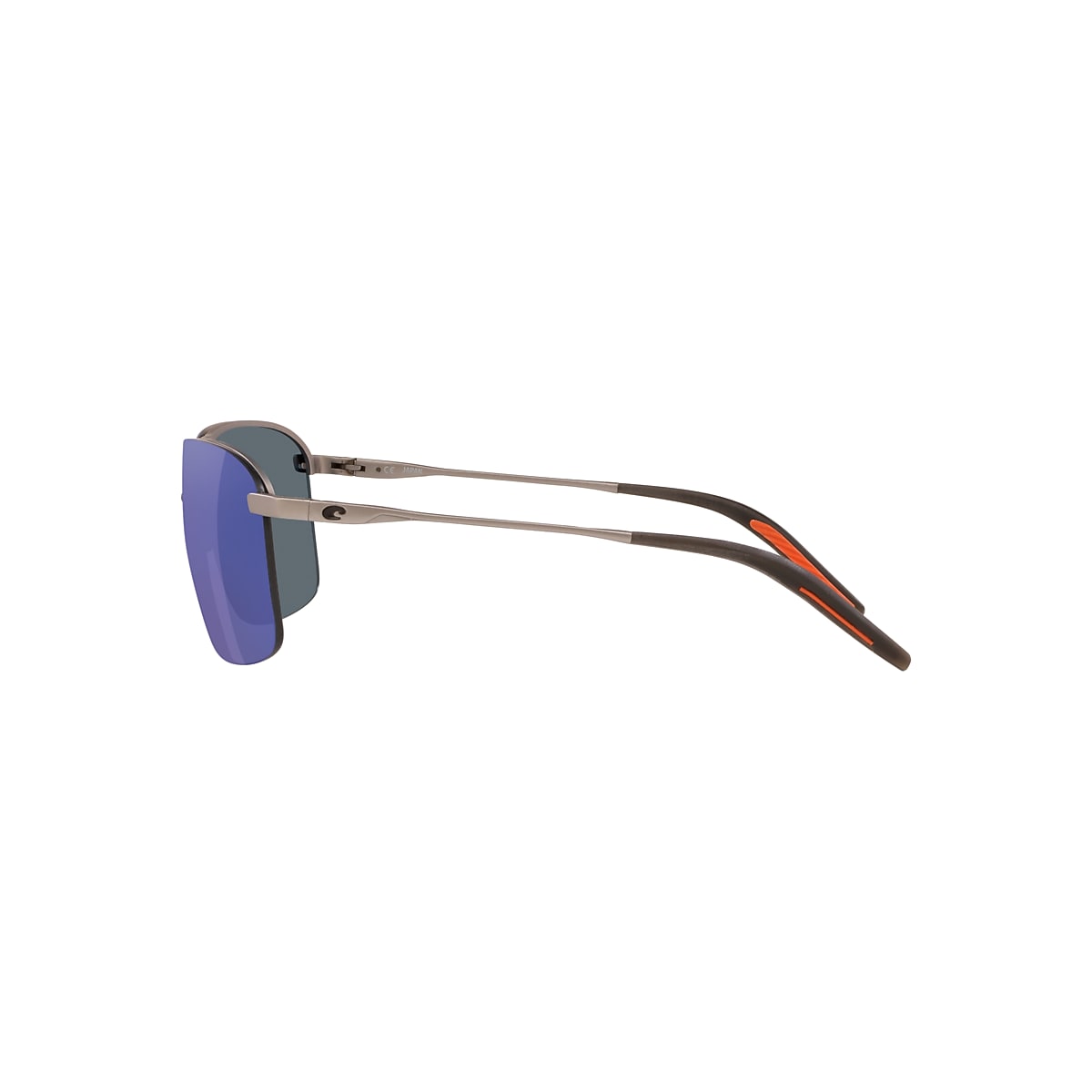 Costa Skimmer XL (62-14) with Blue Mirror lenses and Matte Silver