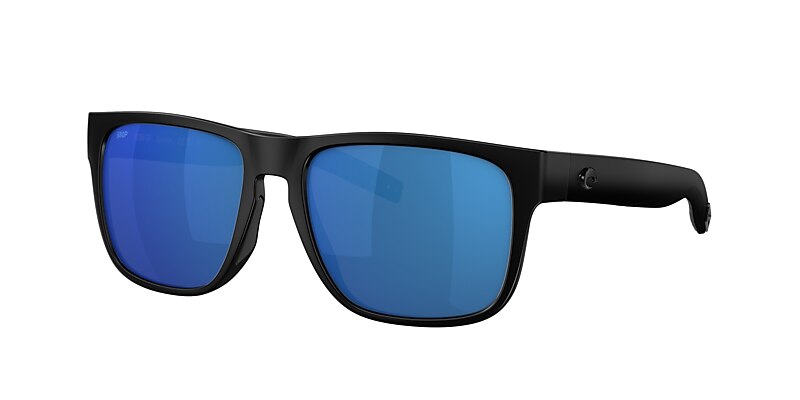 Sea Striker Castaway Sunglasses Black/Blue Mirror