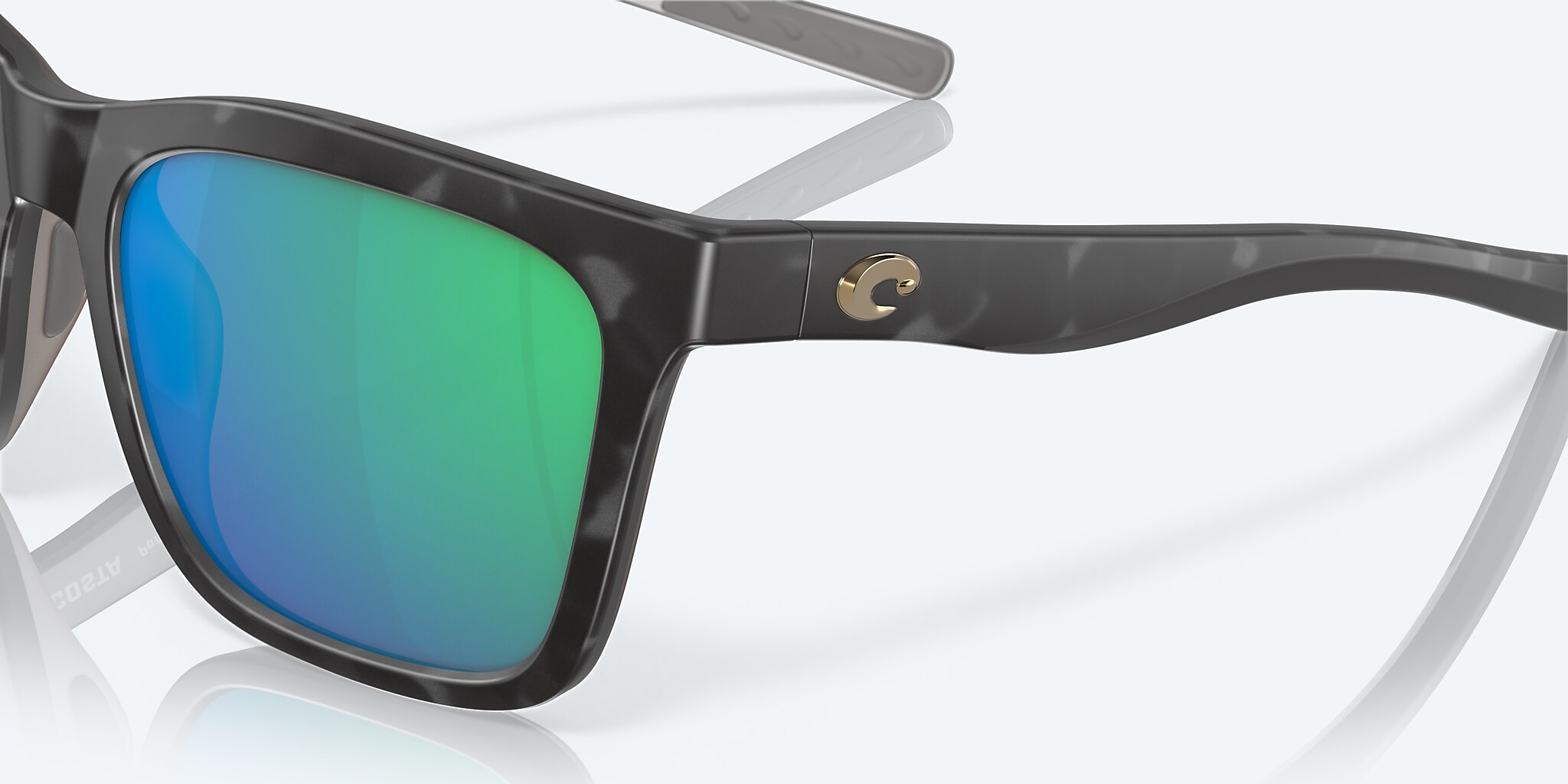 Panga Polarized Sunglasses in Green Mirror