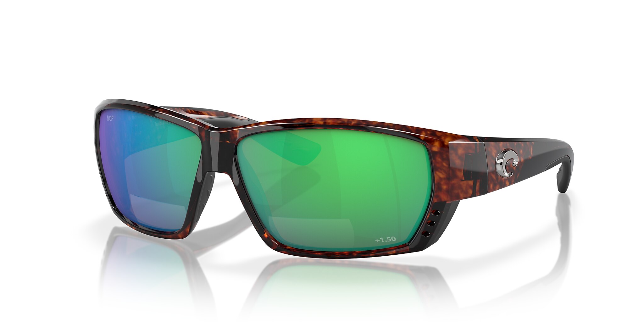 Tuna Alley Readers Polarized Sunglasses in Green Mirror | Costa