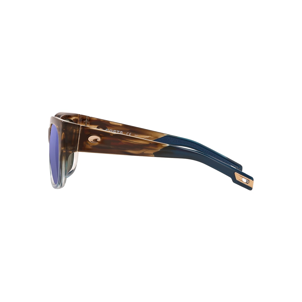 Costa Del Mar WATERWOMEN 06S9019-0455 Cat Eye Tortoise Sunglasses Brown Lens (A) Costa Waterwoman M (55-18) with Green Mirror lenses and  main image 2