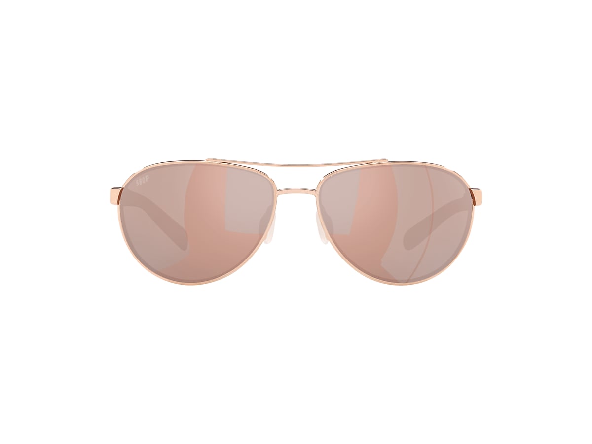 Fernandina Polarized Sunglasses in Copper Silver Mirror | Costa