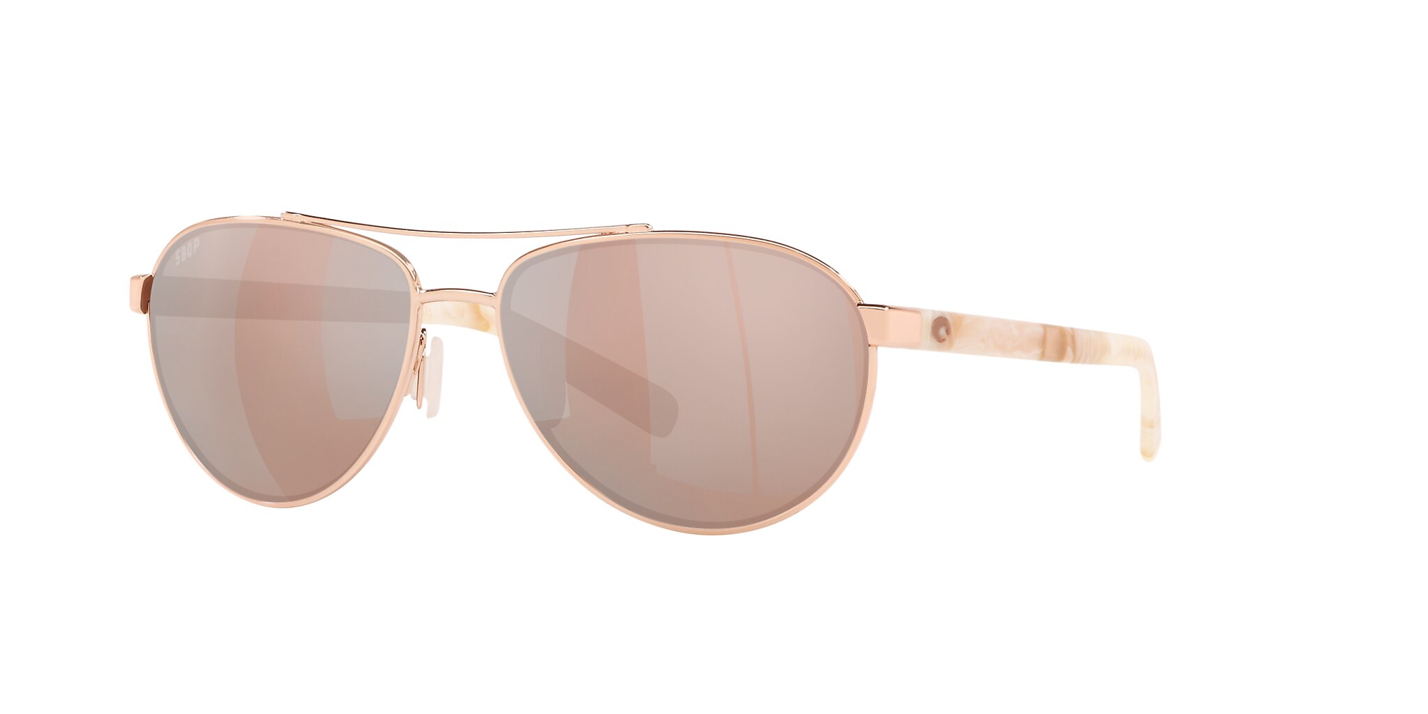 Fernandina Polarized Sunglasses in Copper Silver Mirror | Costa