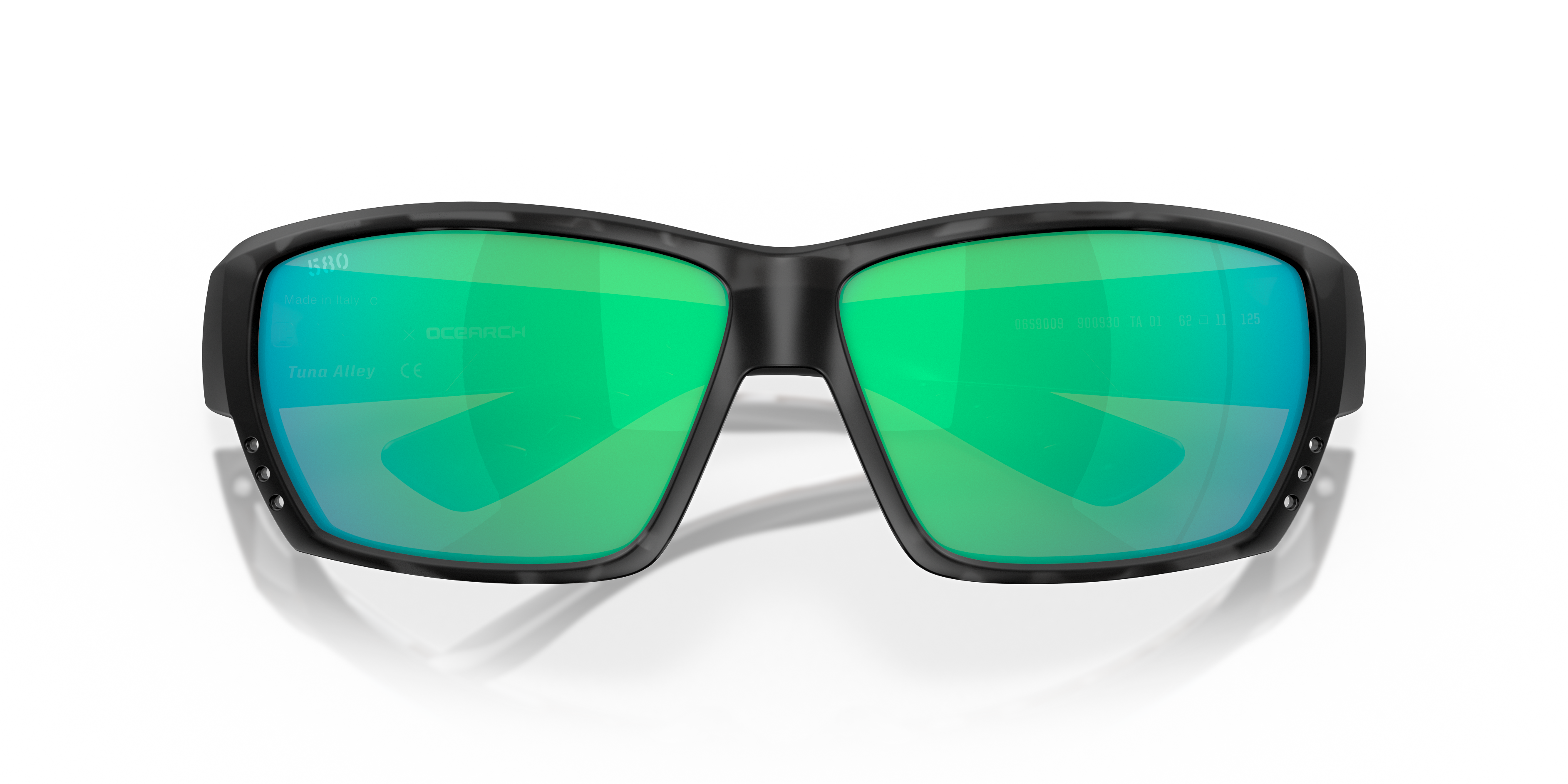 Ocearch® Tuna Alley Polarized Sunglasses in Green Mirror | Costa