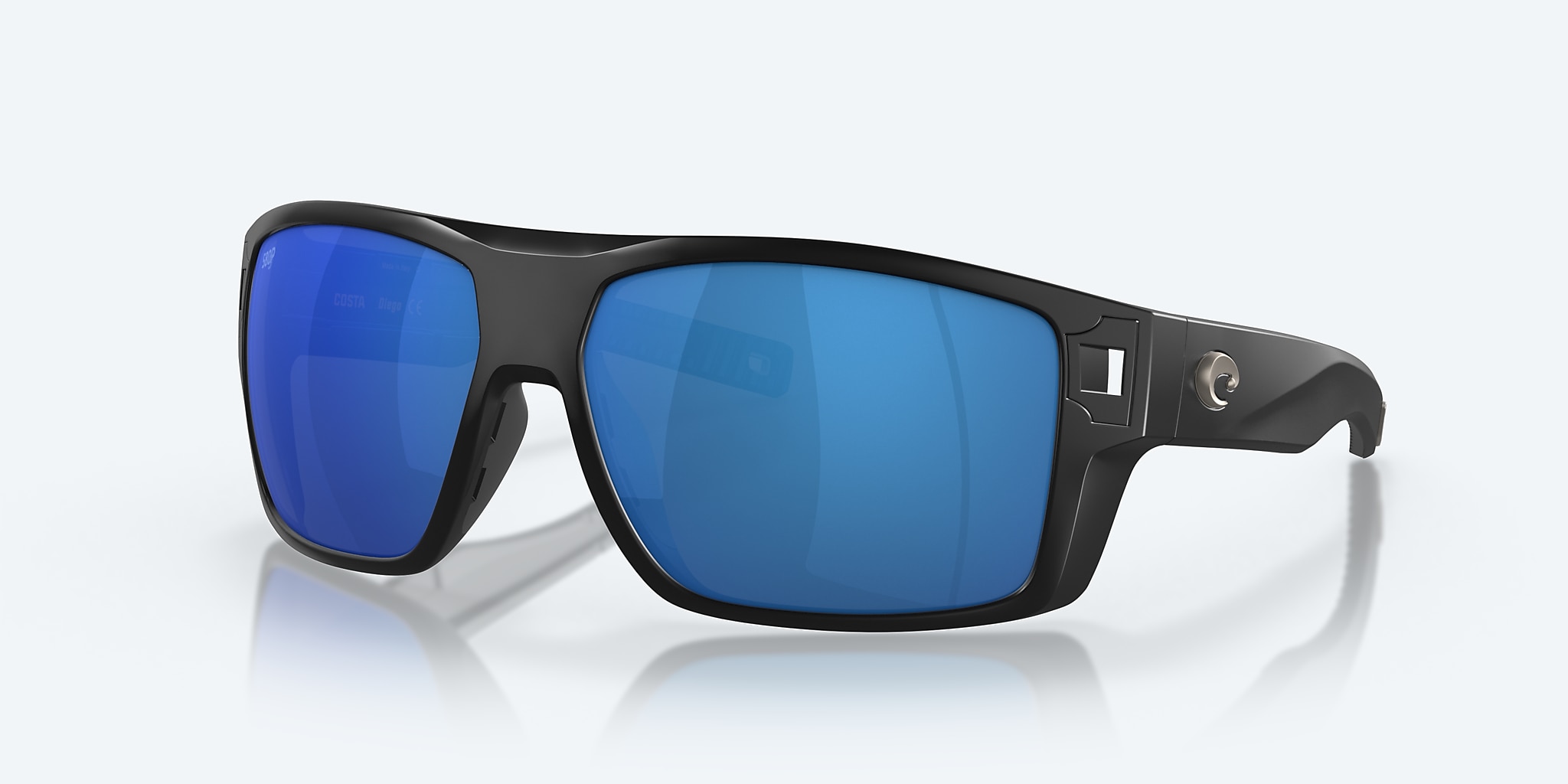 Diego Polarized Sunglasses in Blue Mirror