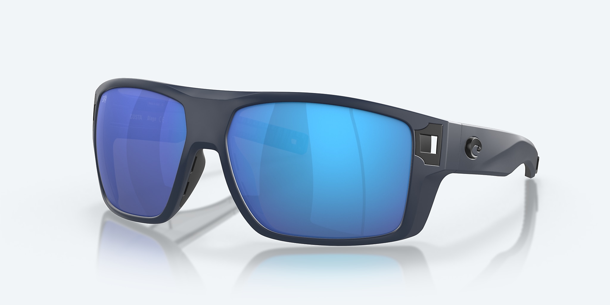 Diego Polarized Sunglasses in Blue Mirror