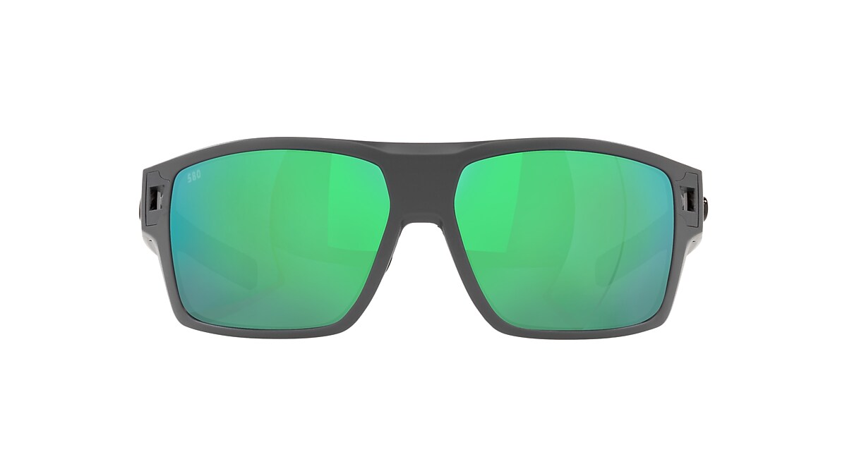 Diego Polarized Sunglasses in Green Mirror