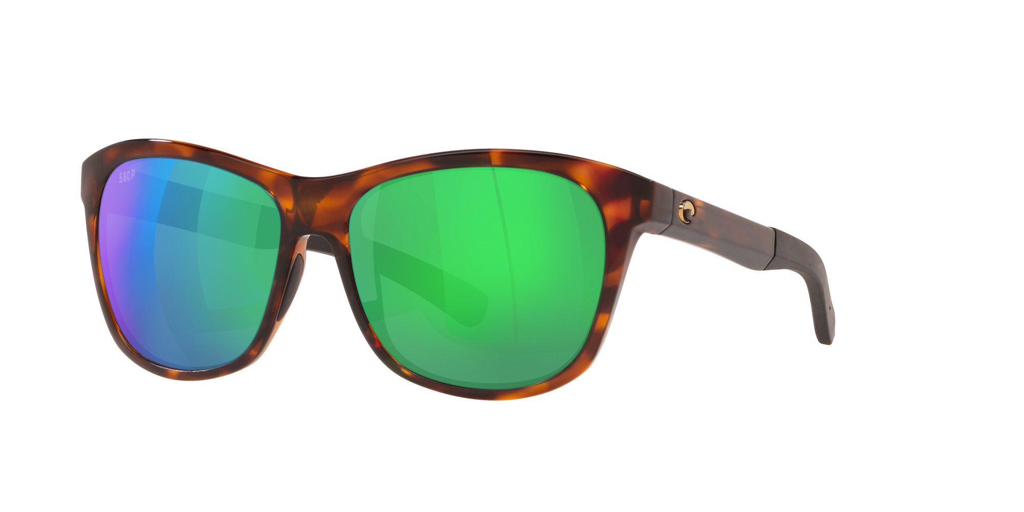 green mirrored sunglasses