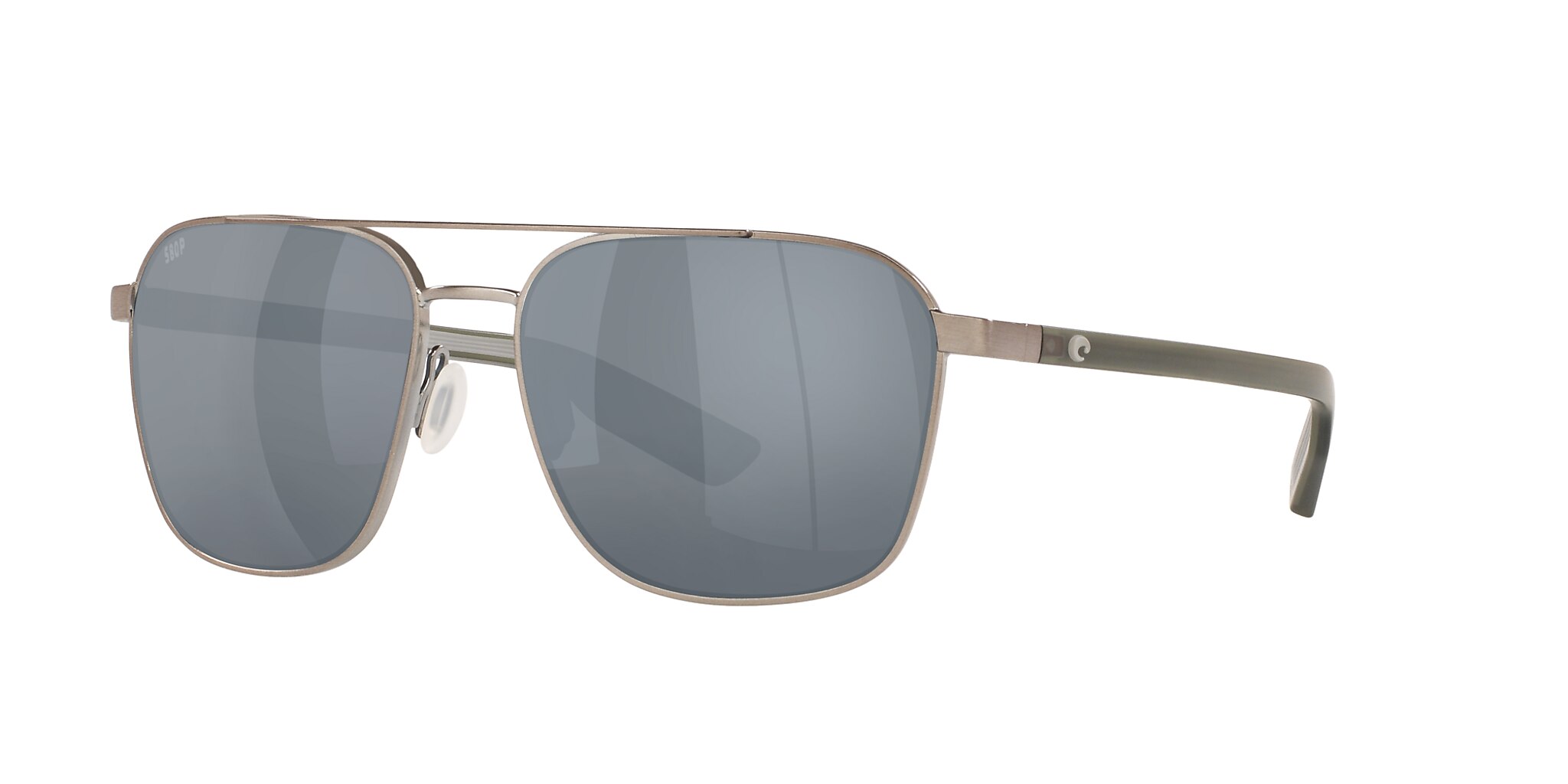 Wader Polarized Sunglasses in Gray Silver Mirror | Costa Del