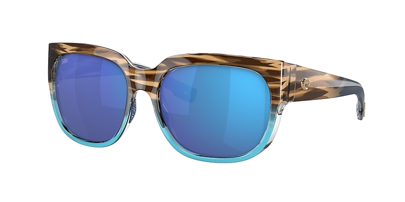 Caleta Polarized Sunglasses in Blue Mirror