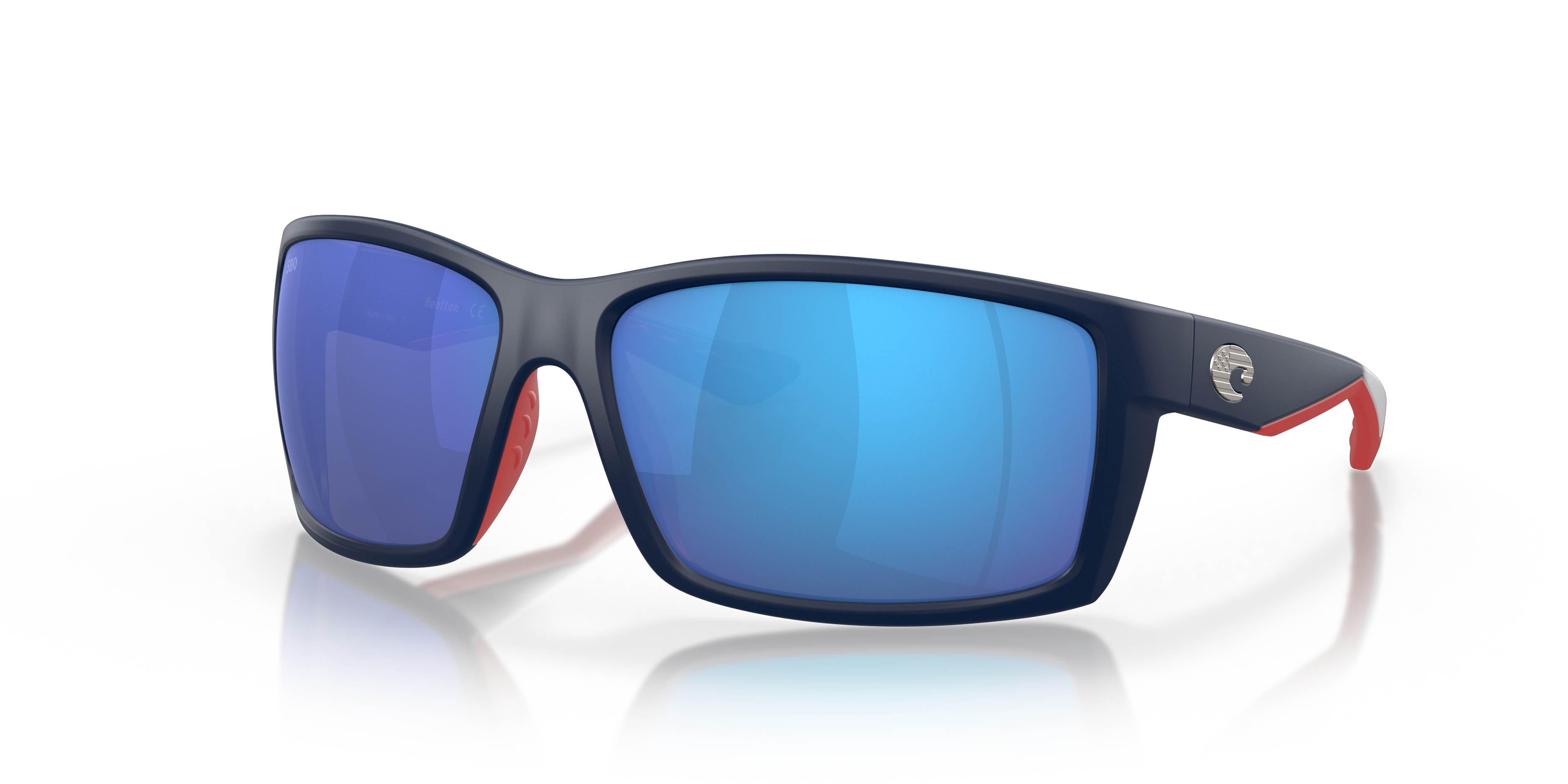 2 PAIR Men Polarized Sunglasses Wrap Driving Outdoor sport Glasses Blue Gray e 