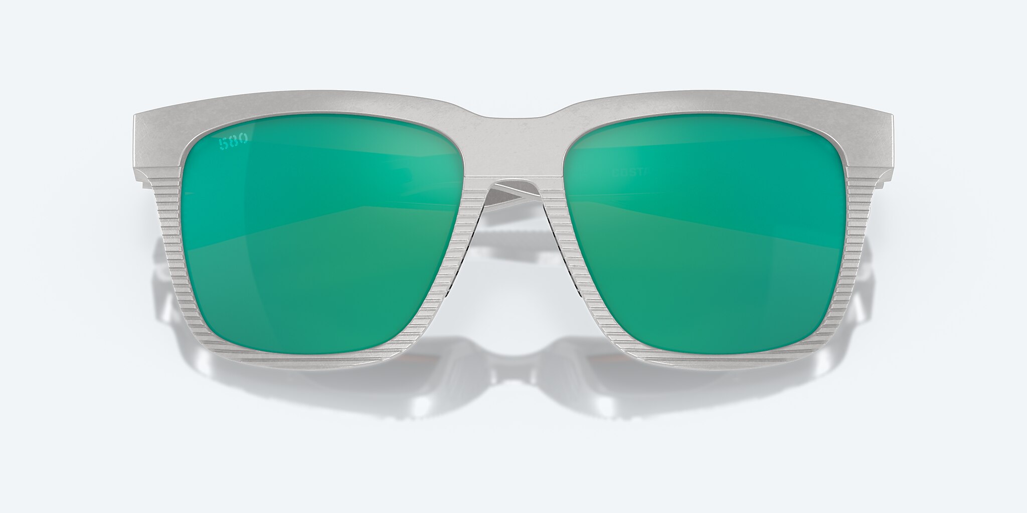 Costa Del Mar 6S9029 PESCADOR Sunglasses 902908 01G NET LIGHT GRAY /w Copper Green Mirror 580g Green