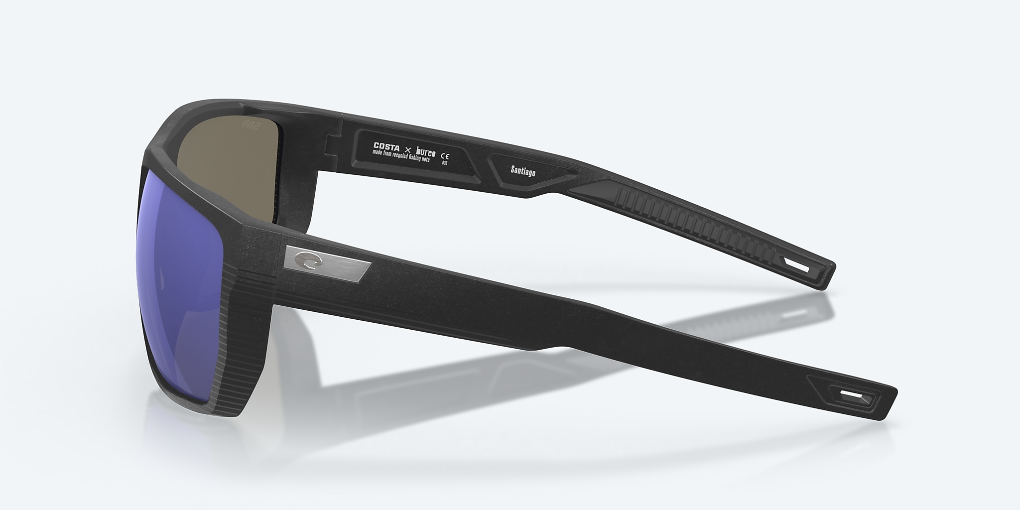 COSTA 6S9085 Santiago Net Black - Man Sunglasses, Blue Mirror Lens