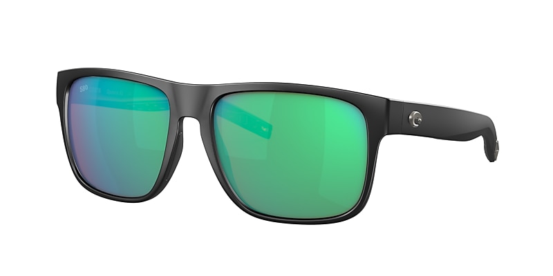 Costa Spearo XL Sunglasses - Matte Black/Green Mirror 580G