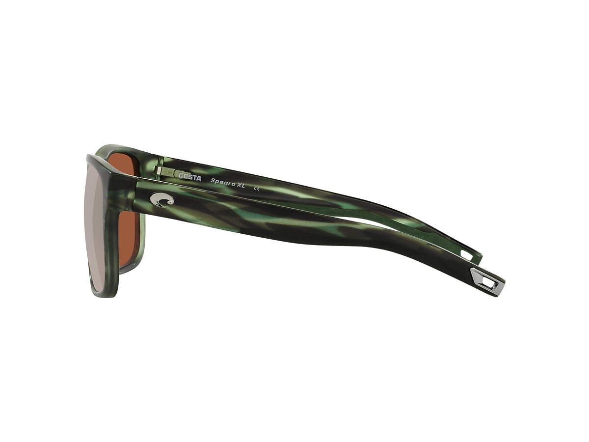 Spearo XL Polarized Sunglasses in Copper Silver Mirror | Costa Del 