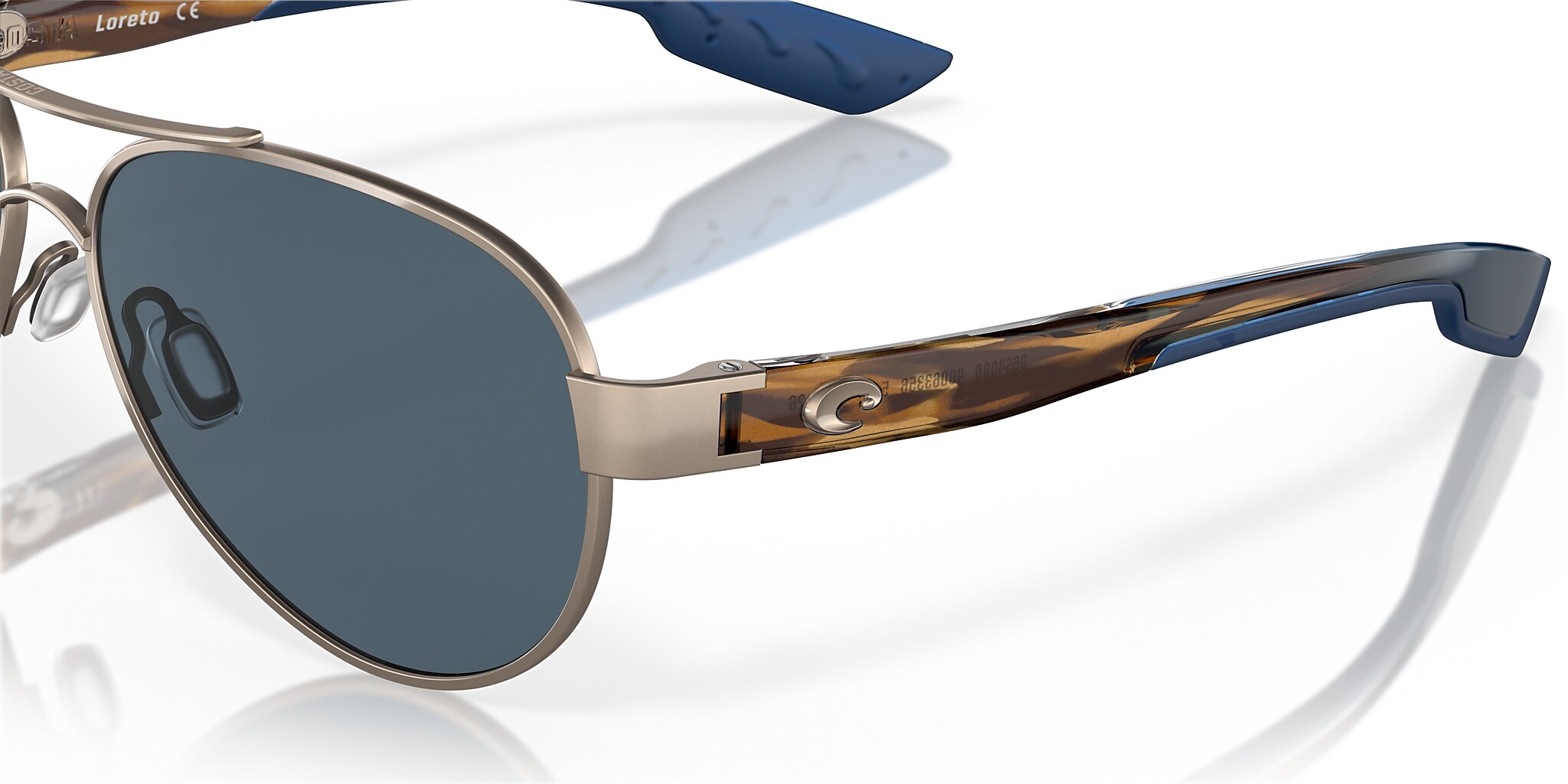 Loreto Polarized Sunglasses in Gray | Costa Del Mar®