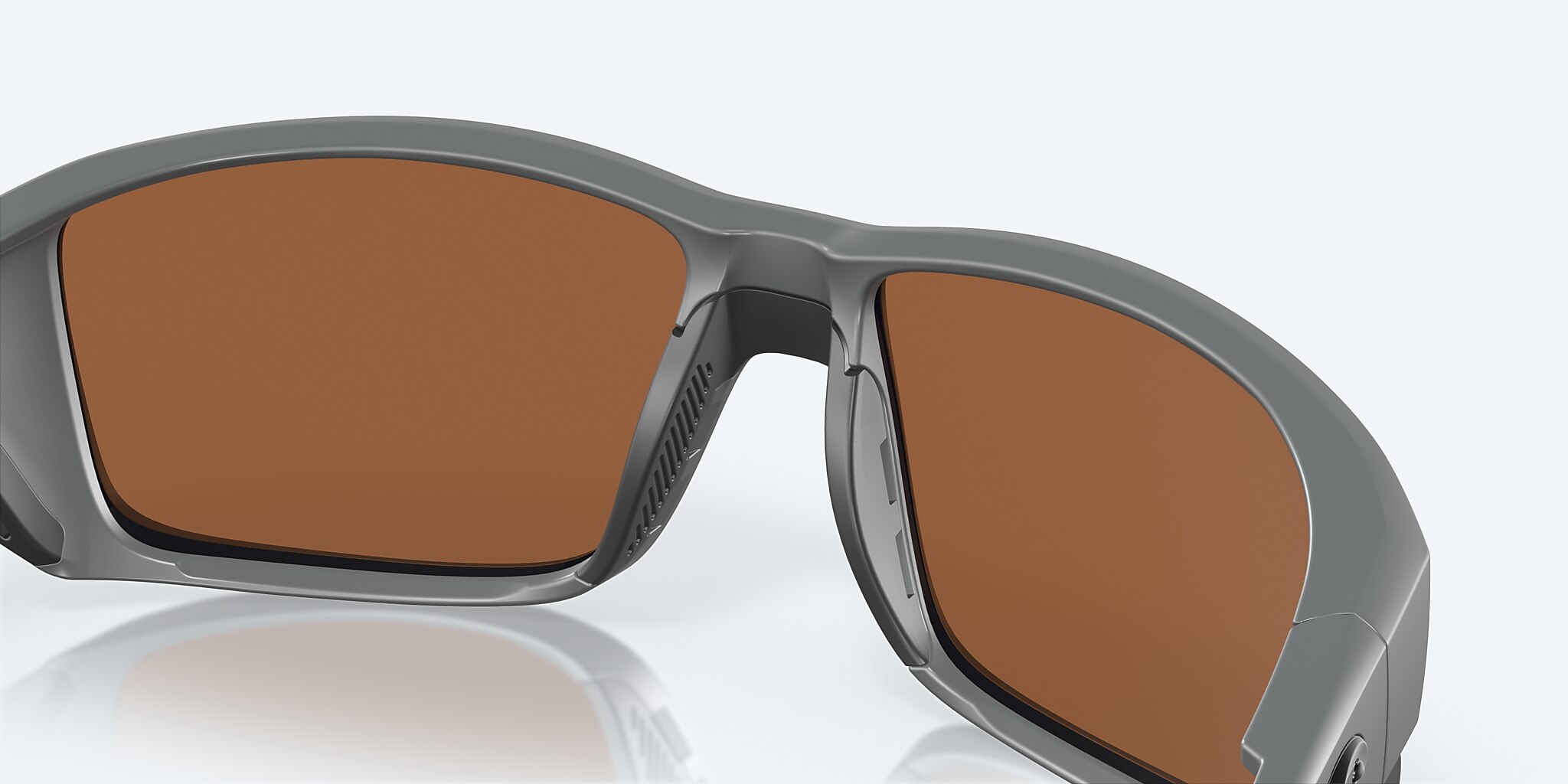 Costa Del Mar Tuna Alley Polarized Iridium Wrap Sunglasses, Matte Black, 61.9 mm