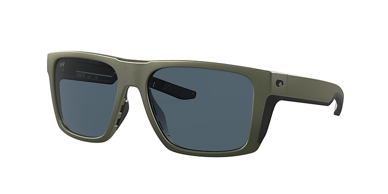 Costa Lido Sunglasses - Moss Metallic - Gray 580P