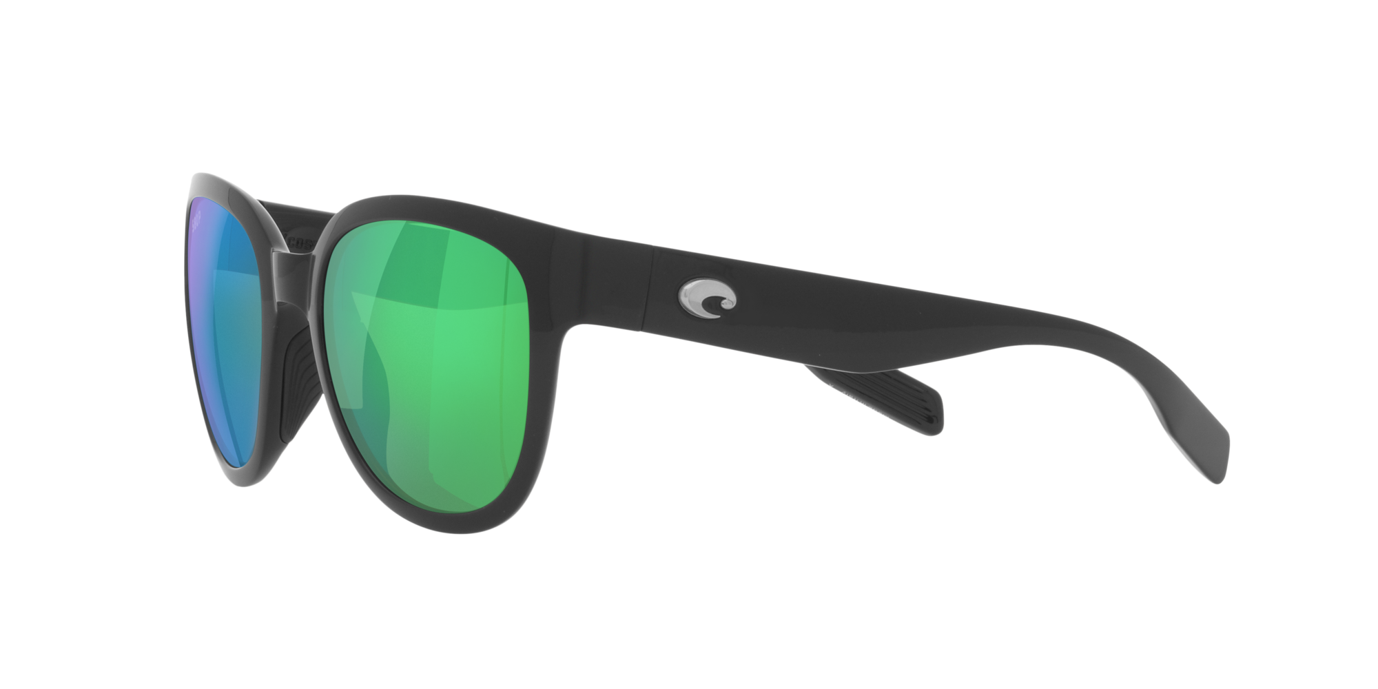 Costa Del Mar Bloke Matte Black/Green Polarised Sunglasses