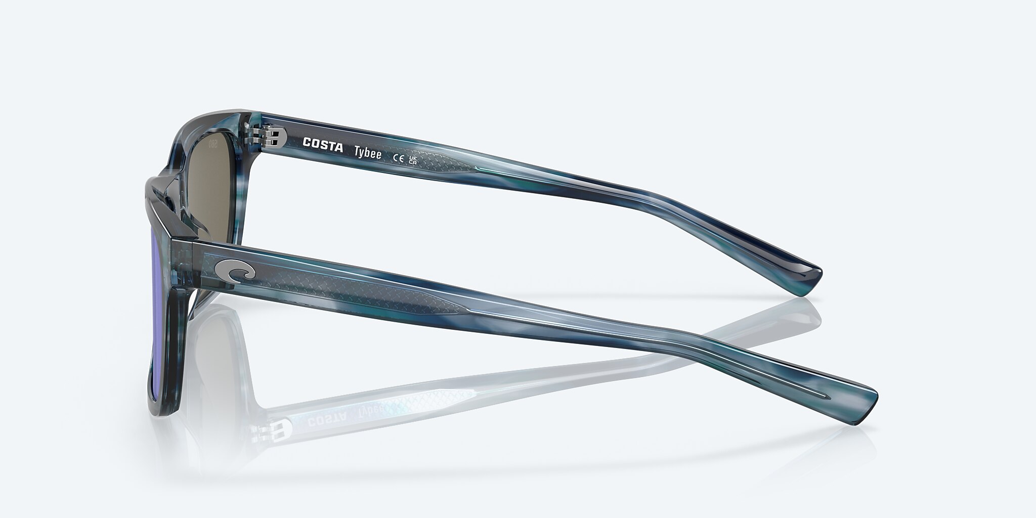 Tybee Polarized Sunglasses in Blue Mirror