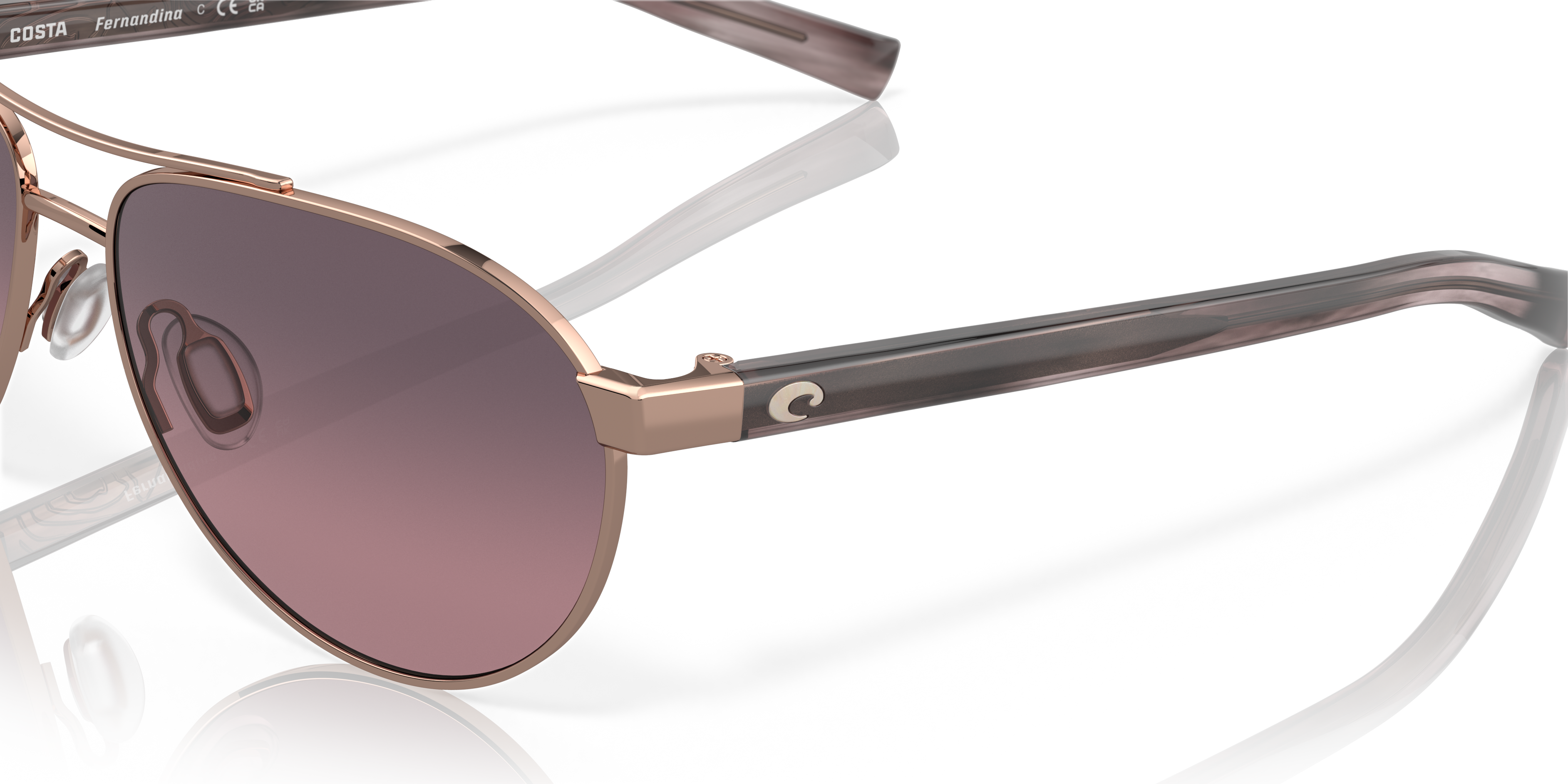 Fernandina Polarized Sunglasses in Rose Gradient | Costa Del Mar®