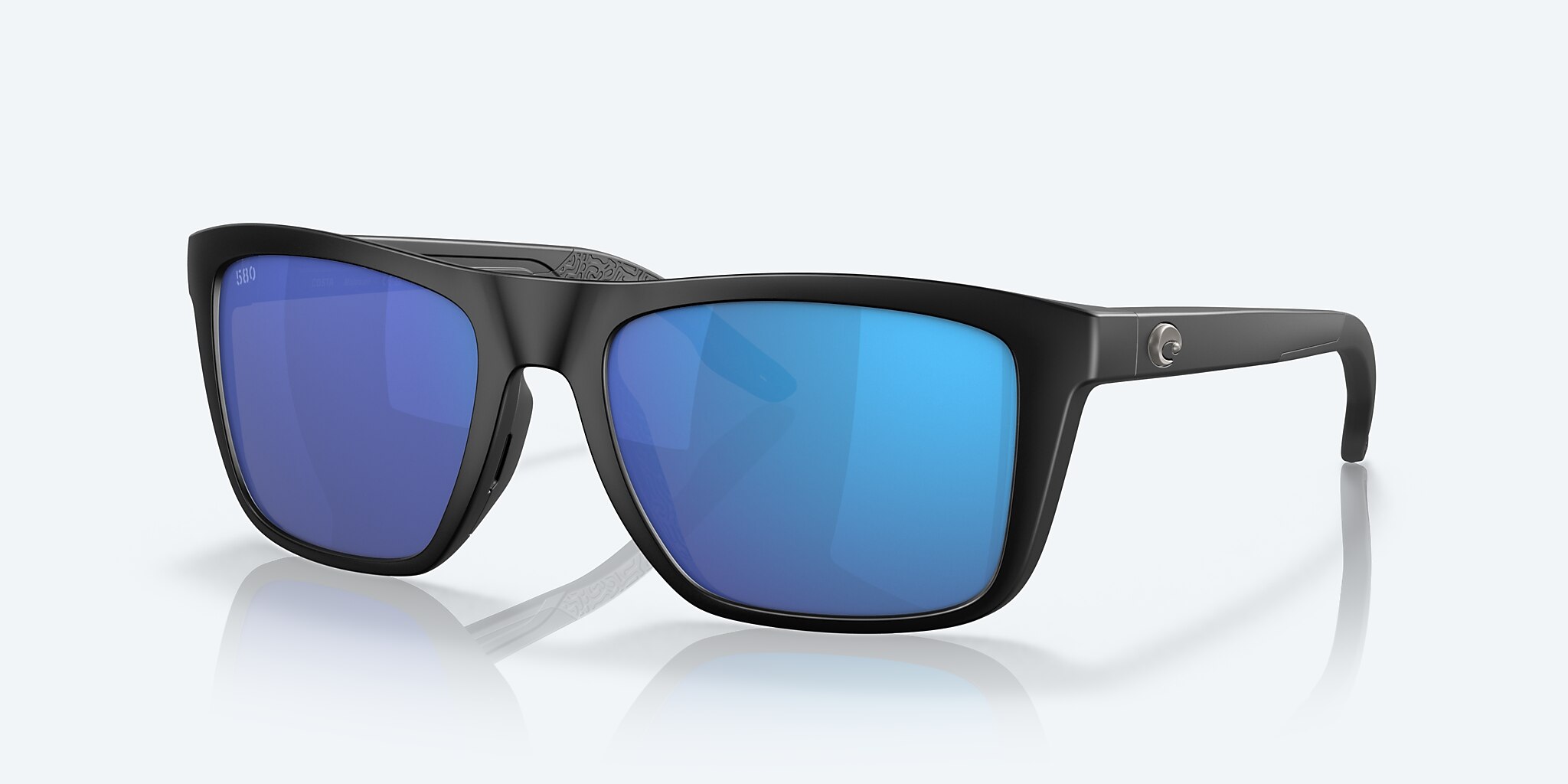 Mainsail Polarized Mar® Mirror Del Costa Sunglasses in Blue 