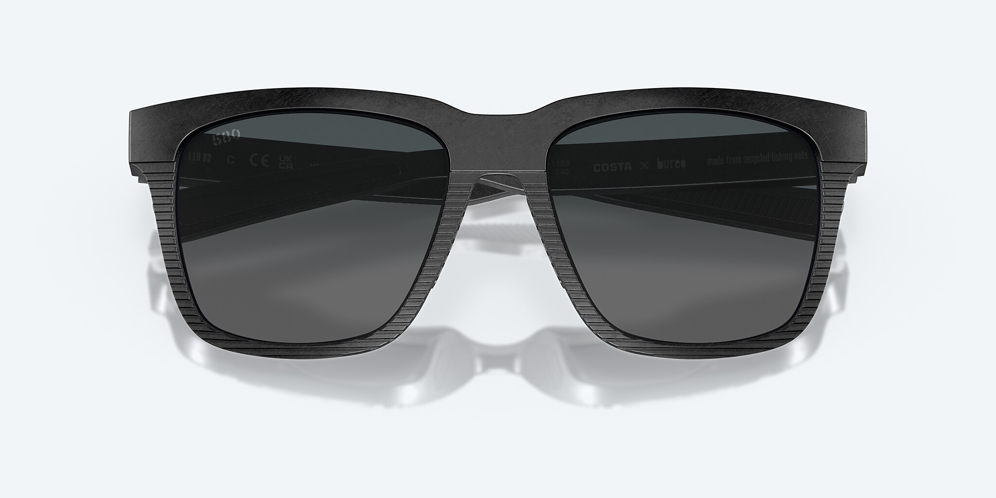Costa Del Mar Men Pescador Polarized Sunglasses Light Grey/Blue Mirror 580G  55mm - Speert International
