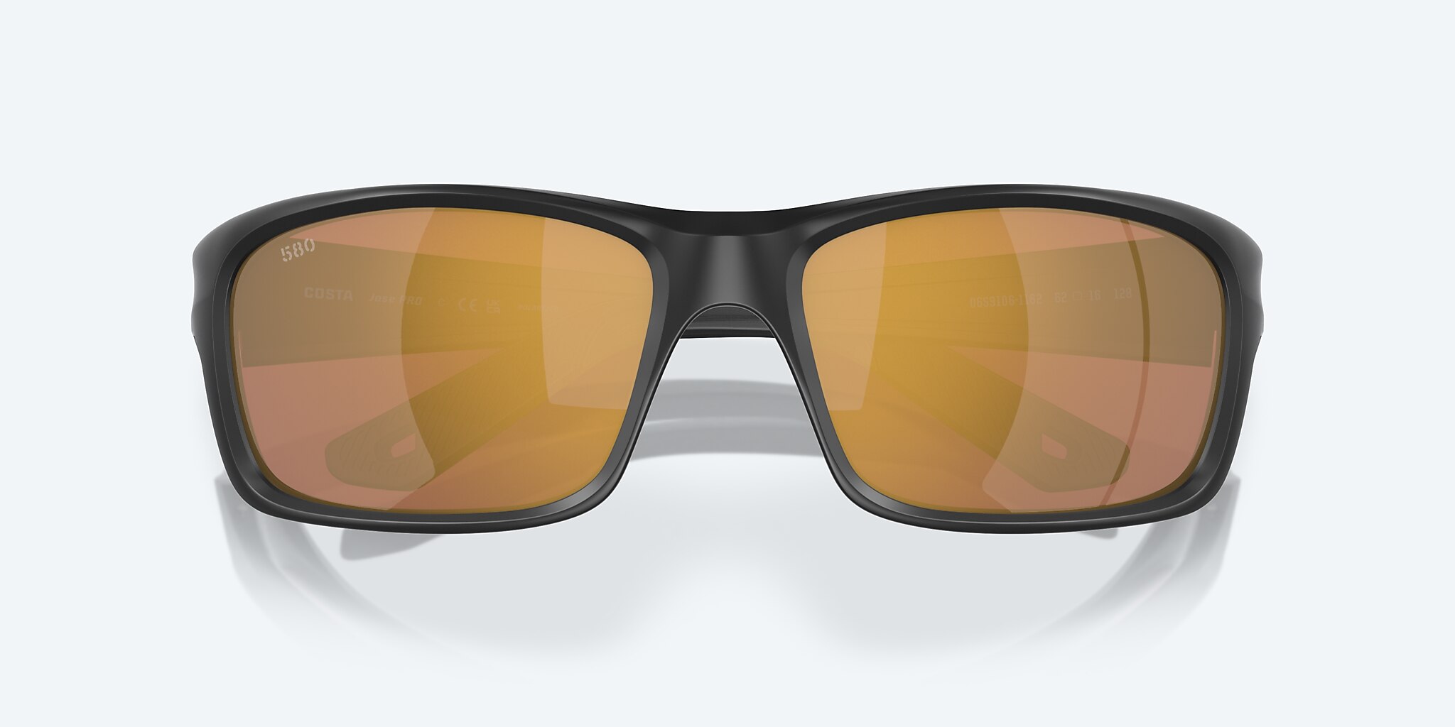 Costa Jose Pro Sunglasses Matte Black / Gold Mirror 580G