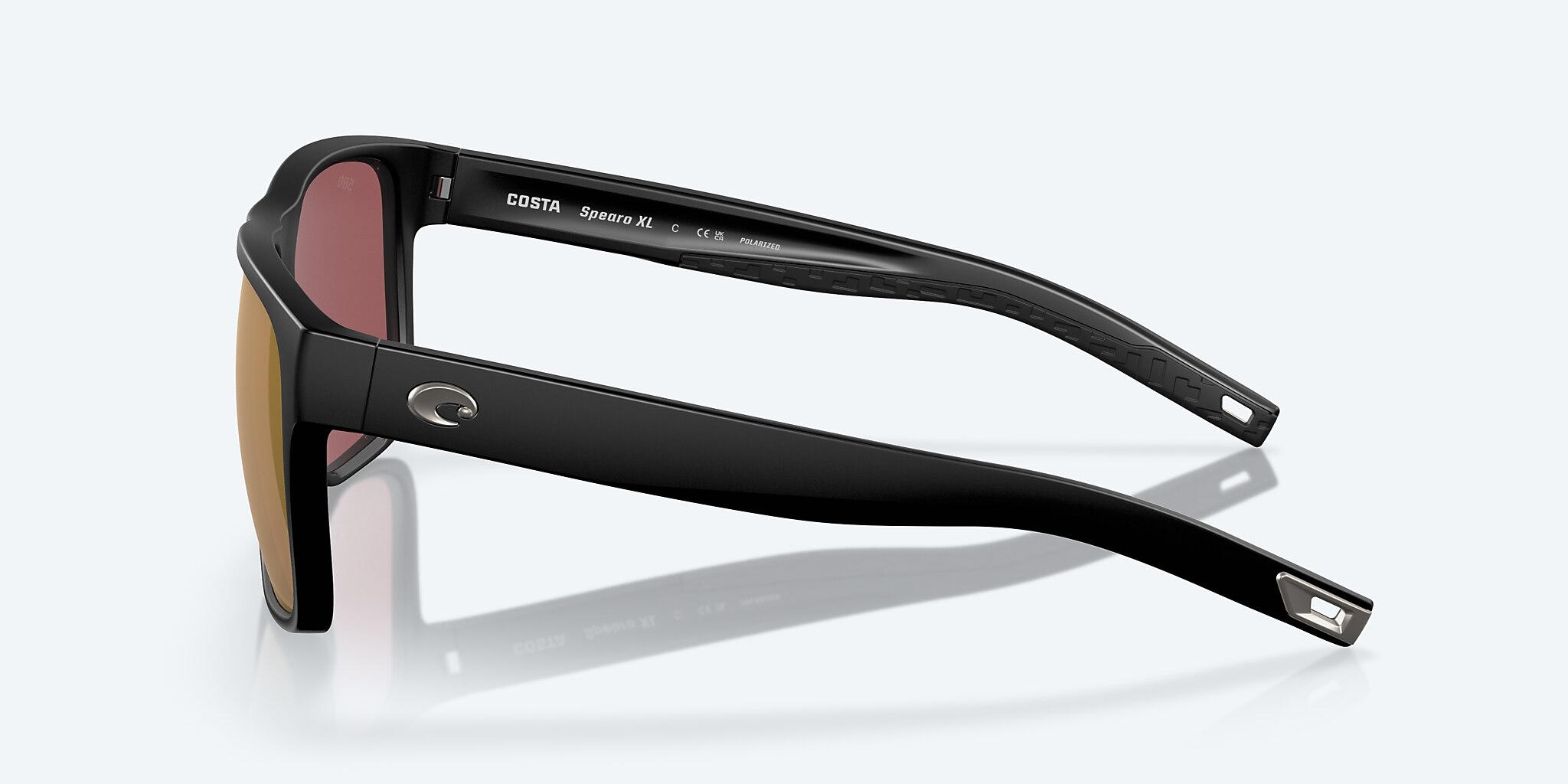 Costa Del Mar Spearo XL Sunglasses - Matte Black/ Gold Mirror 580G