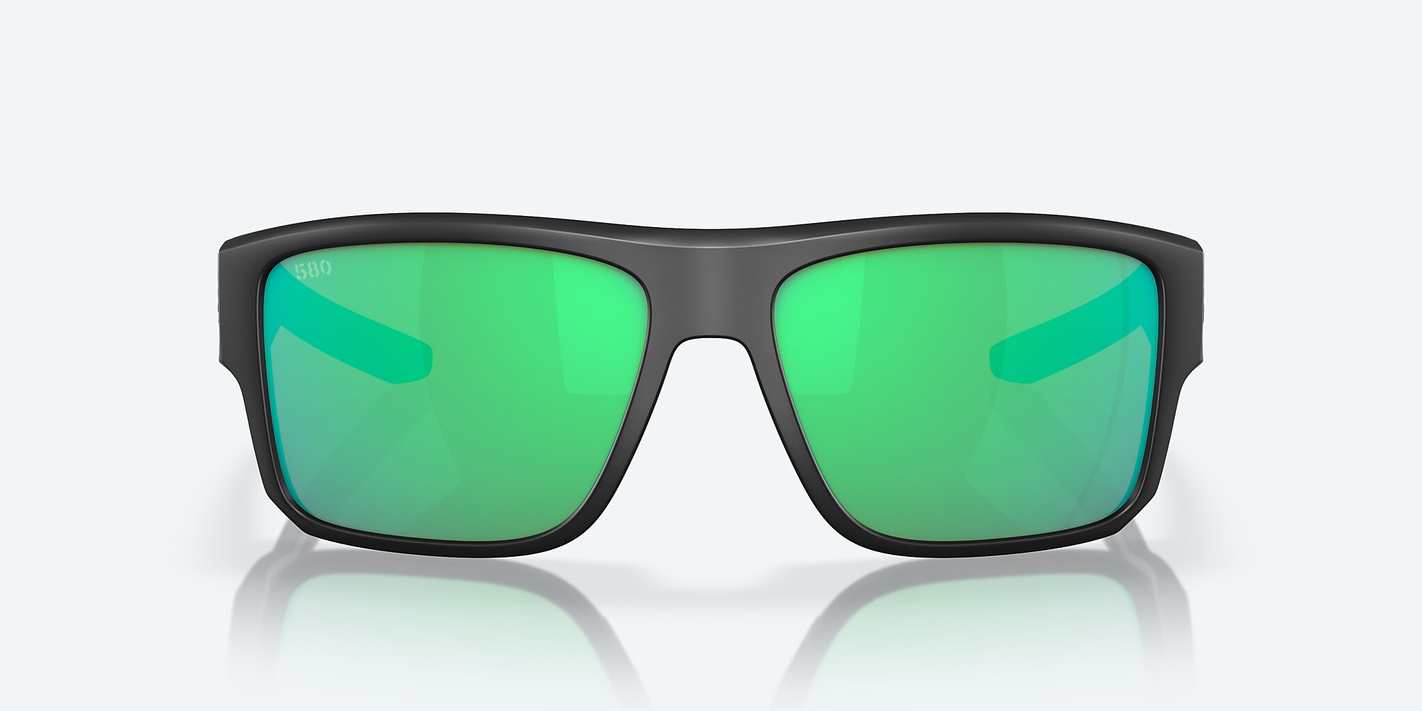 Costa 6S9116 Taxman Matte Black - Men Sunglasses, Green Mirror Lens